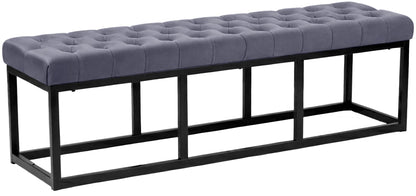 Sitzbank Polson Samt Schwarz