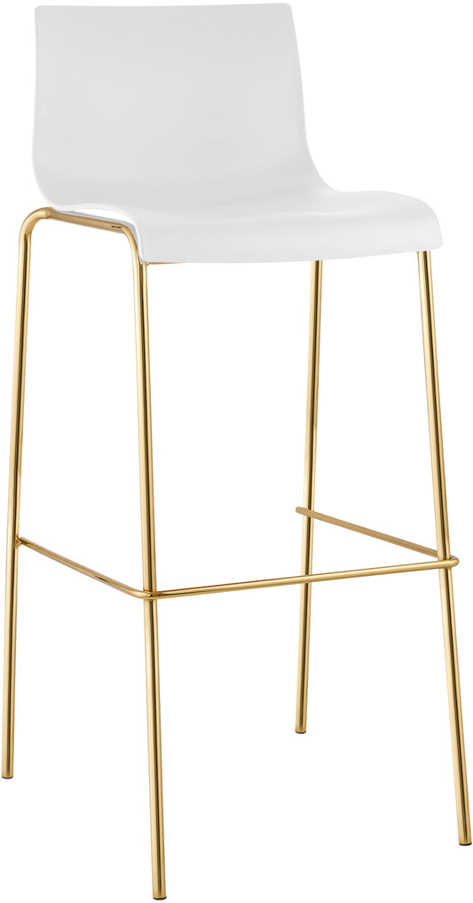 Barhocker Hover Kunststoff Vierfußgestell Gold | homemem39