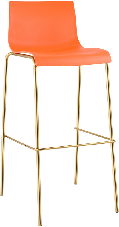 Barhocker Hover Kunststoff Vierfußgestell Gold | homemem39