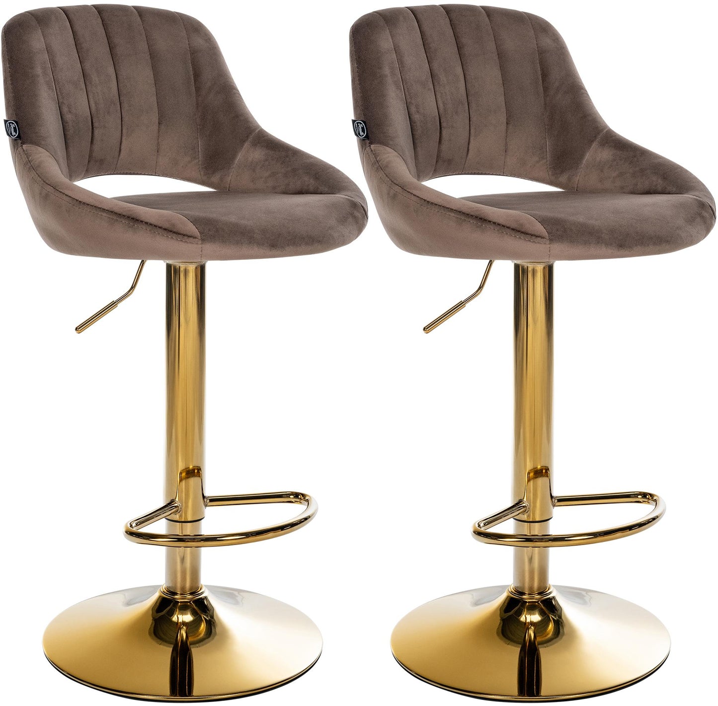 2er Set Barhocker Milet Samt | homemem39