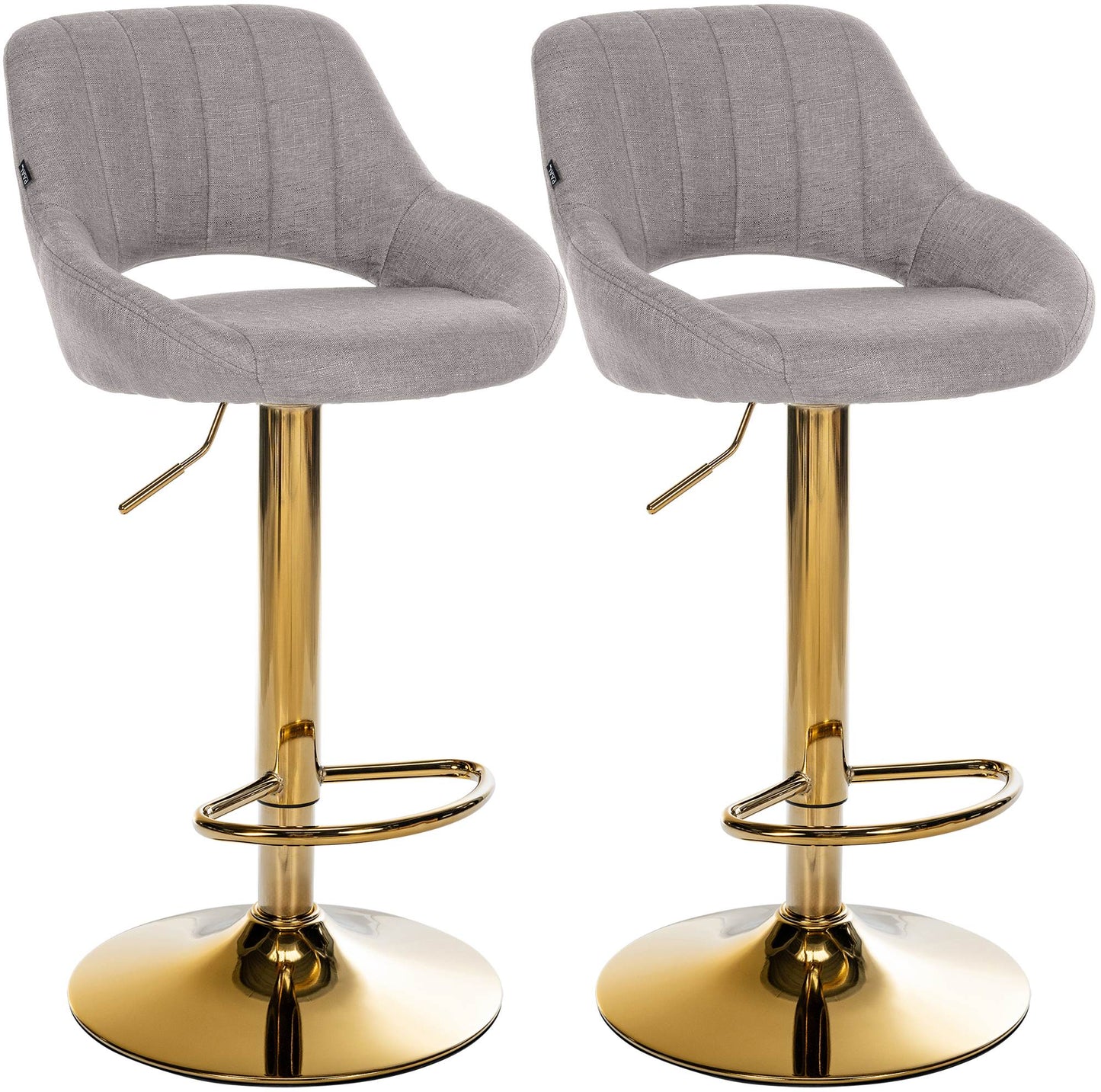 2er Set Barhocker Milet Stoff | homemem39