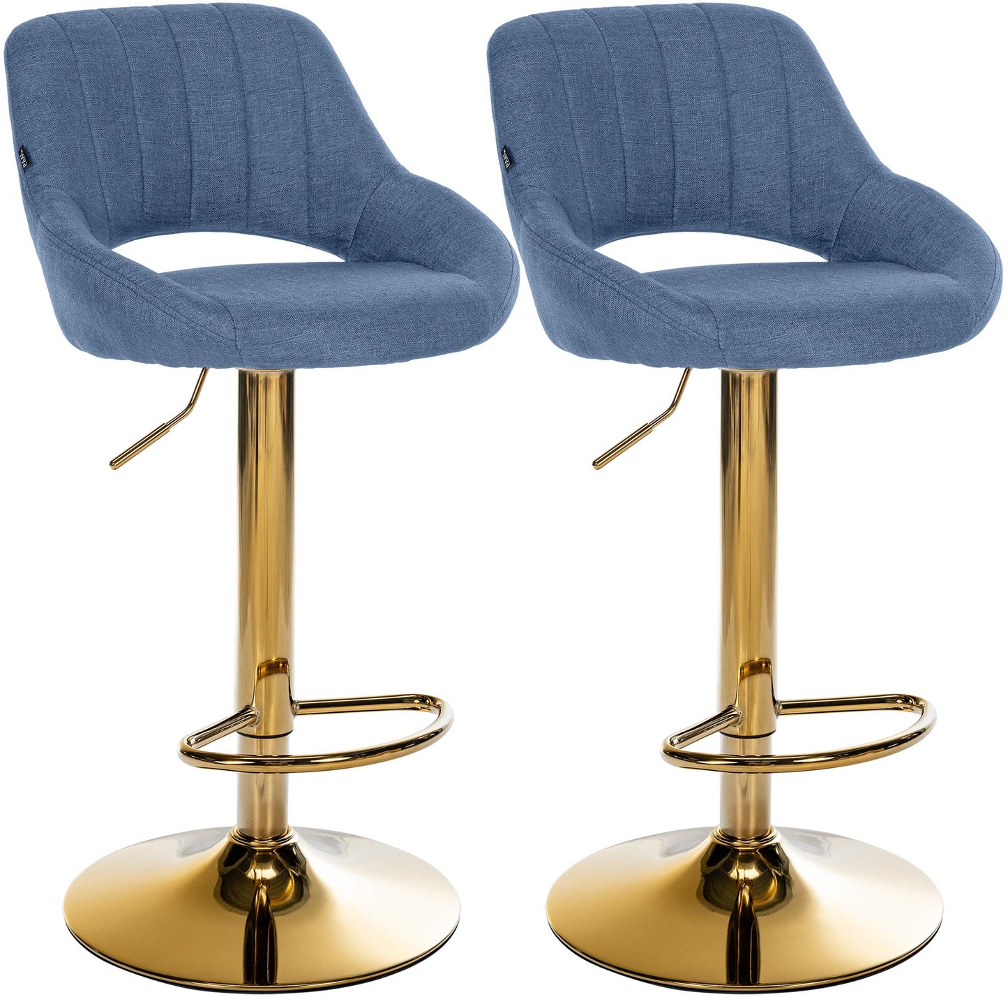 2er Set Barhocker Milet Stoff | homemem39