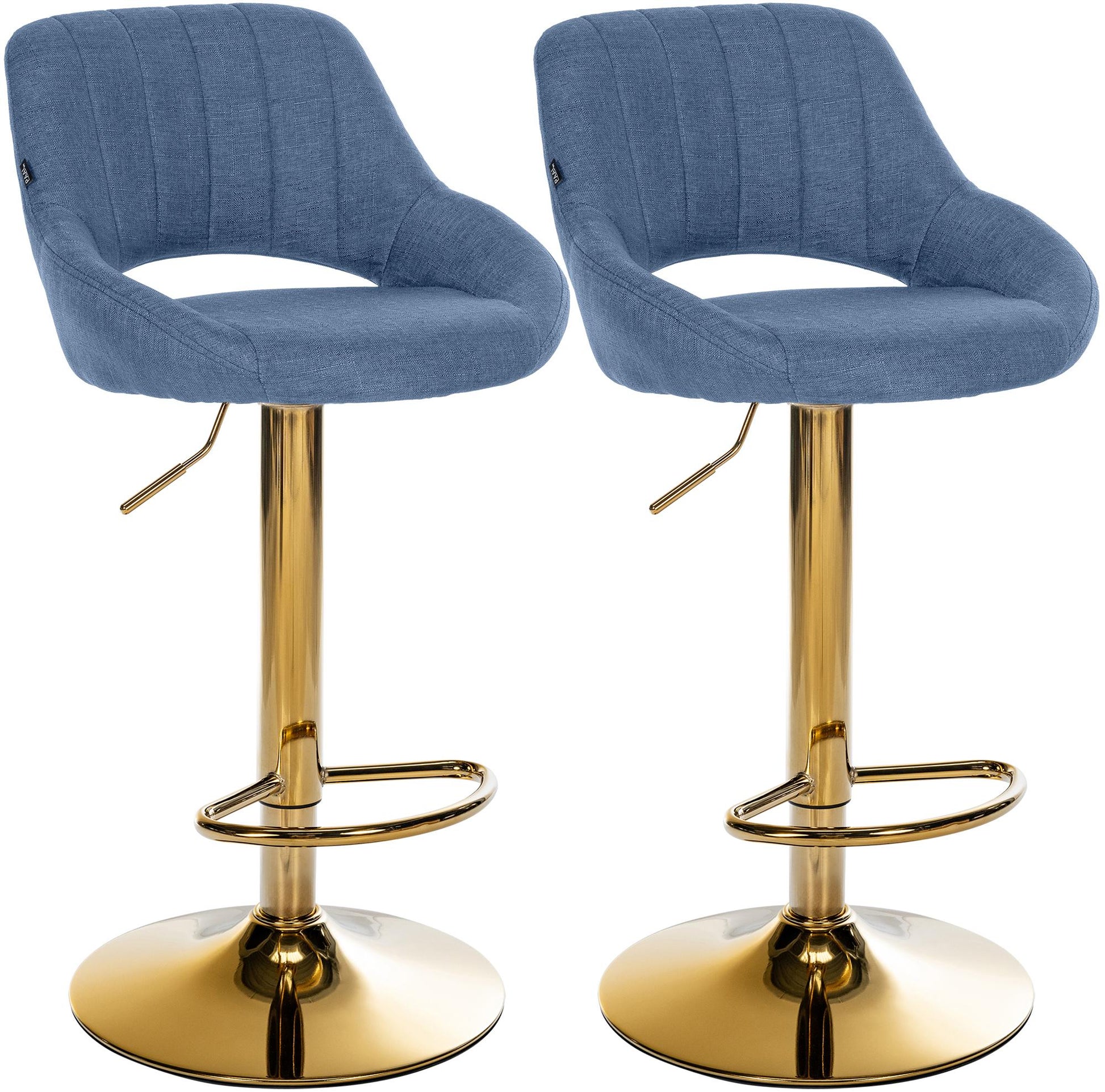 2er Set Barhocker Milet Stoff | homemem39