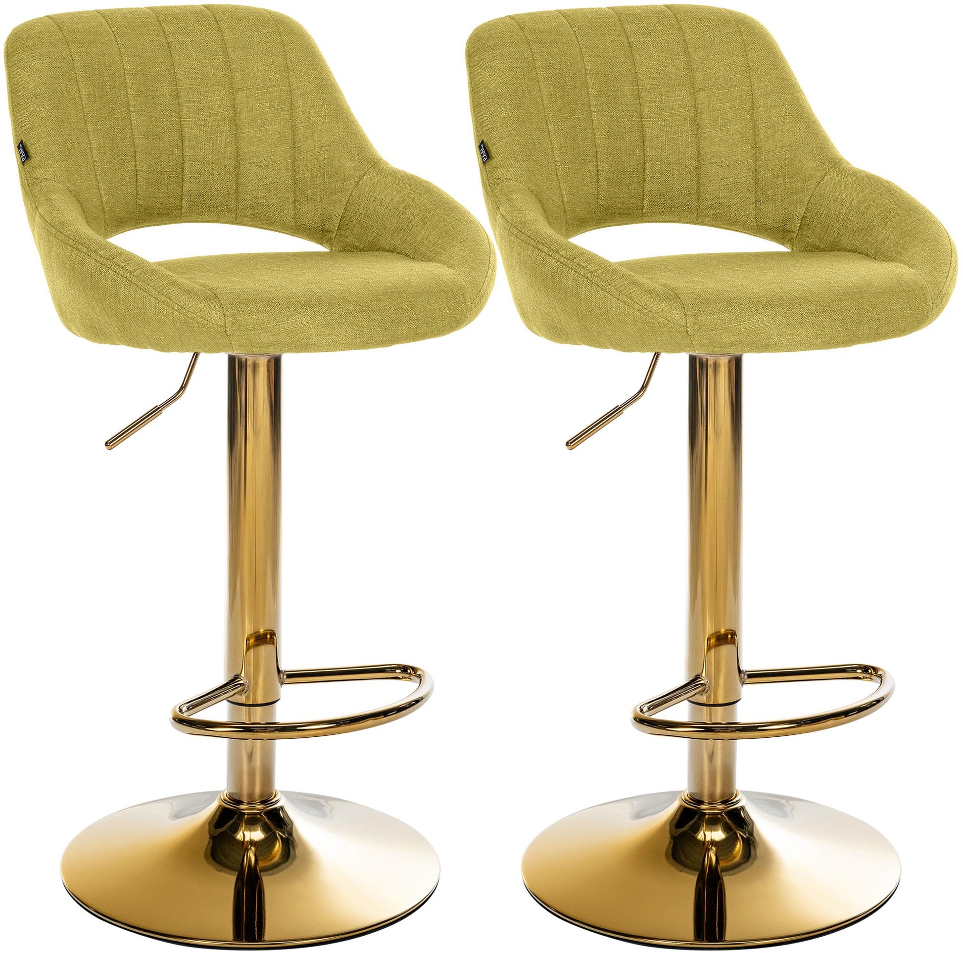 2er Set Barhocker Milet Stoff | homemem39