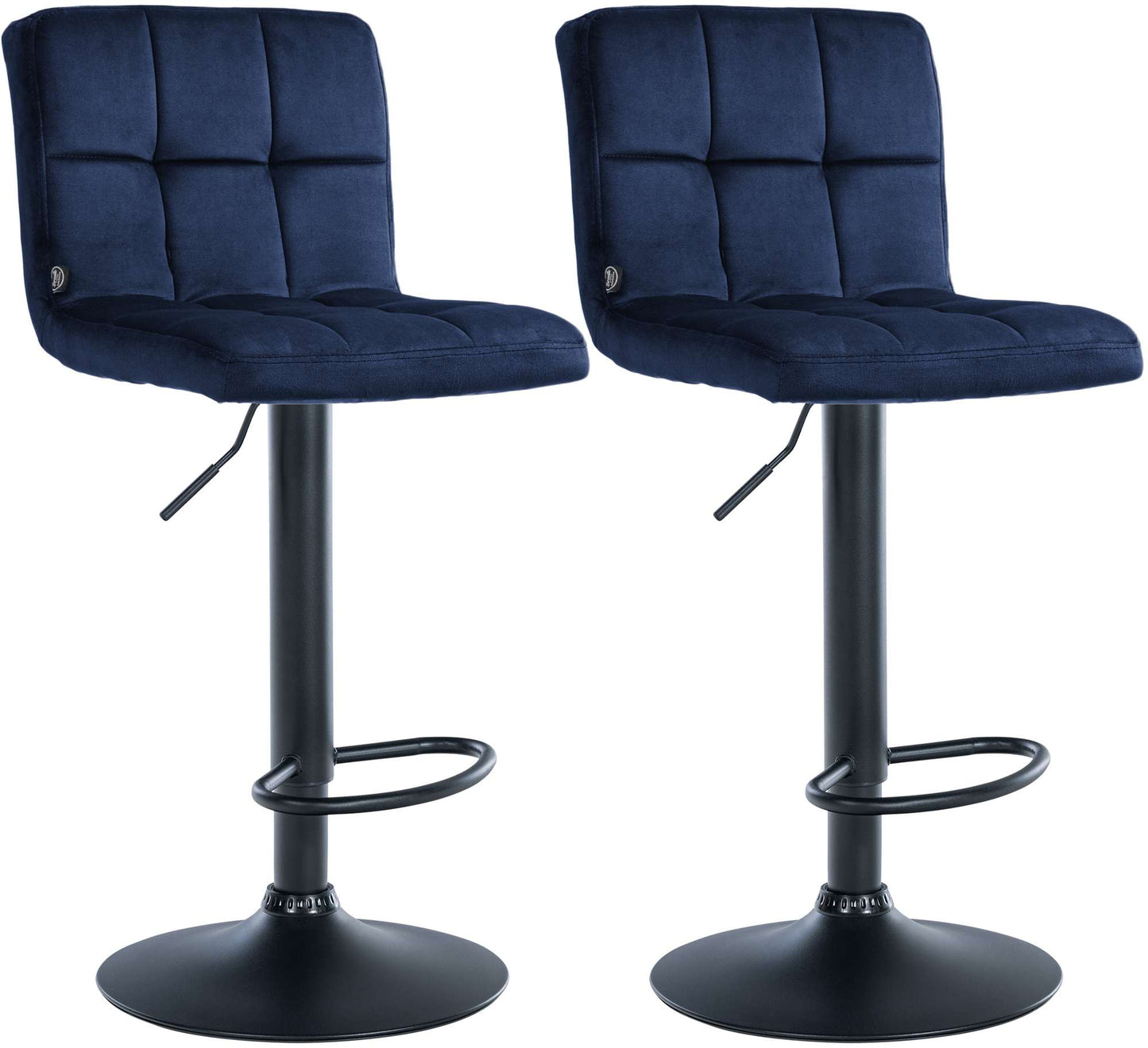 2er Set Barhocker Peru Samt | homemem39
