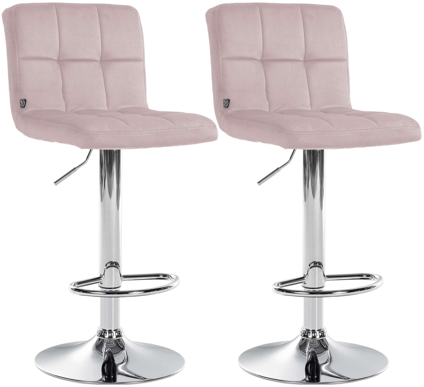 2er Set Barhocker Peru Samt | homemem39