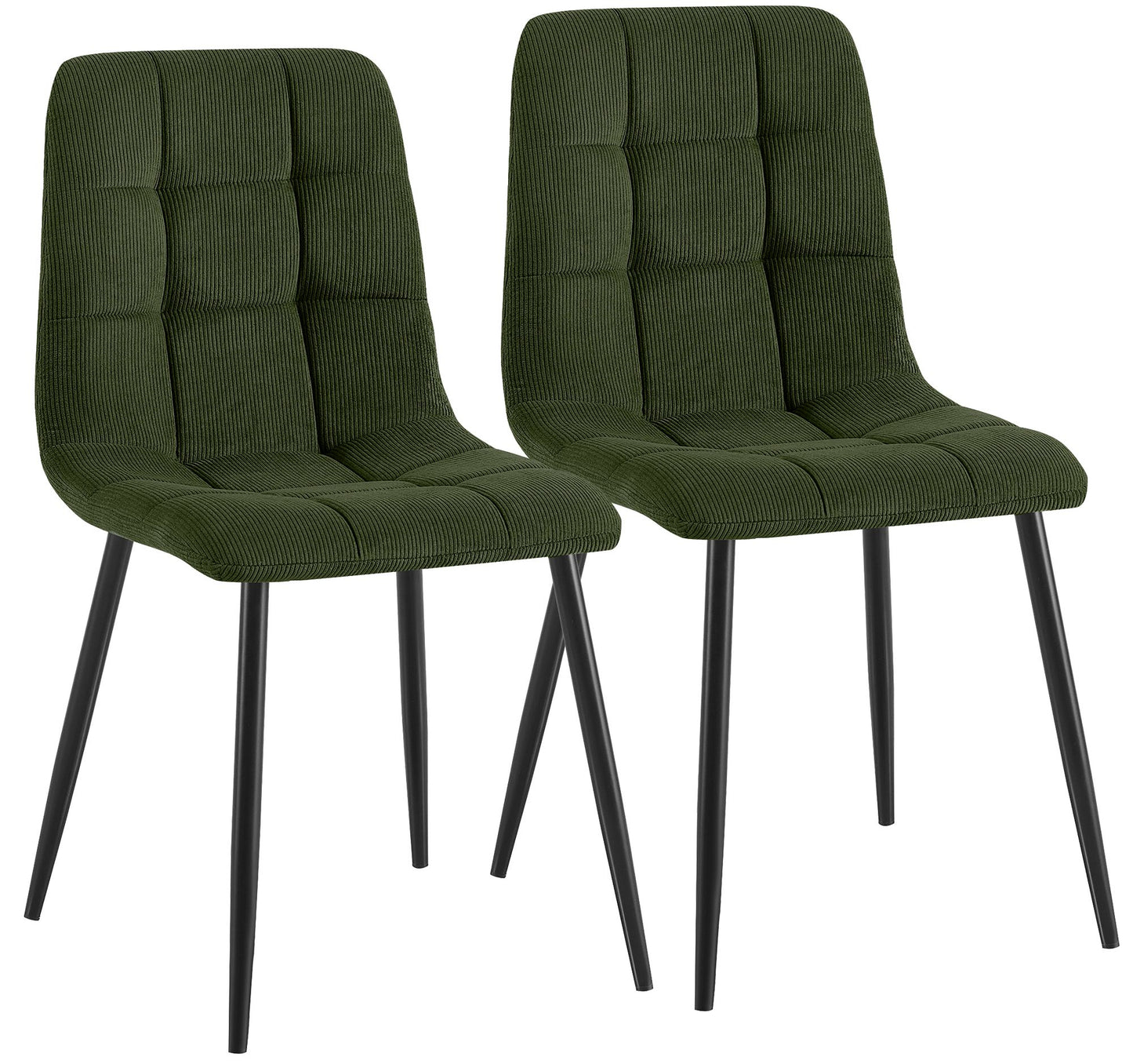 2er Set Esszimmerstühle Antibes Cord | homemem39