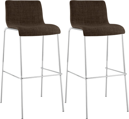 2er Set Barhocker Hover Stoff Vierfußgestell | homemem39
