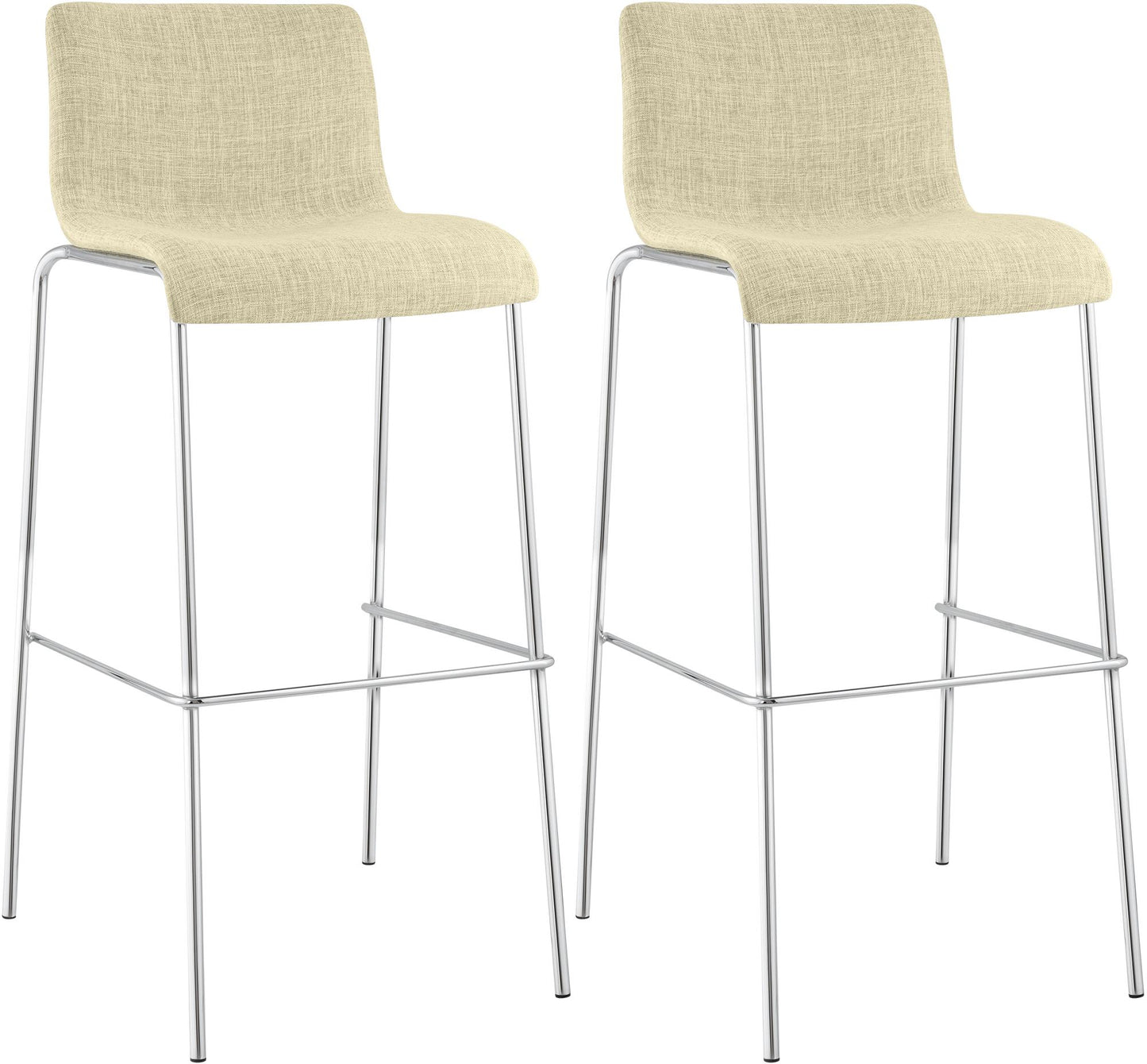 2er Set Barhocker Hover Stoff Vierfußgestell | homemem39