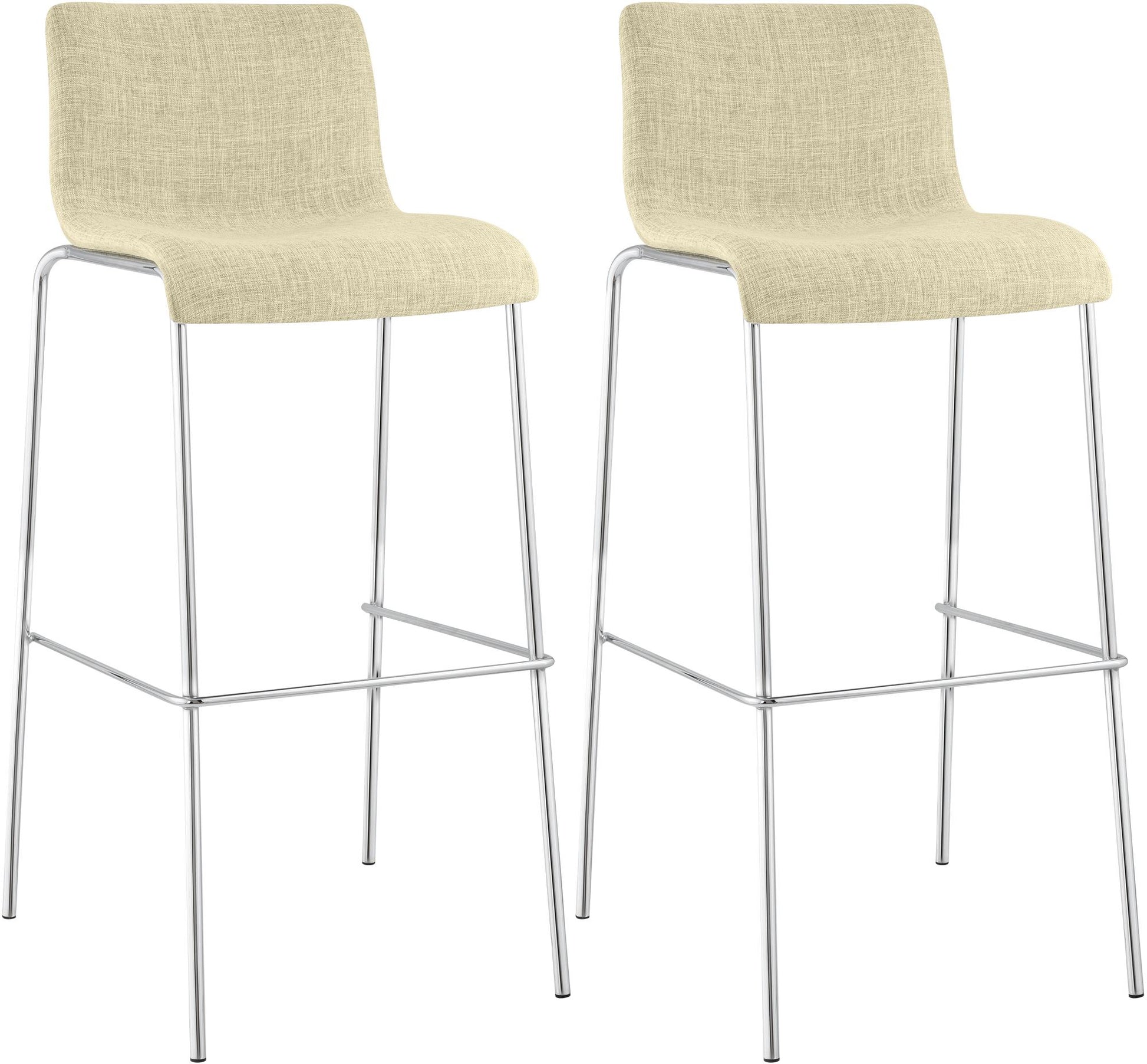 2er Set Barhocker Hover Stoff Vierfußgestell | homemem39
