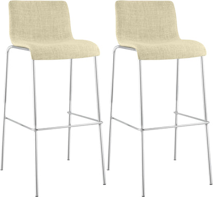 2er Set Barhocker Hover Stoff Vierfußgestell | homemem39
