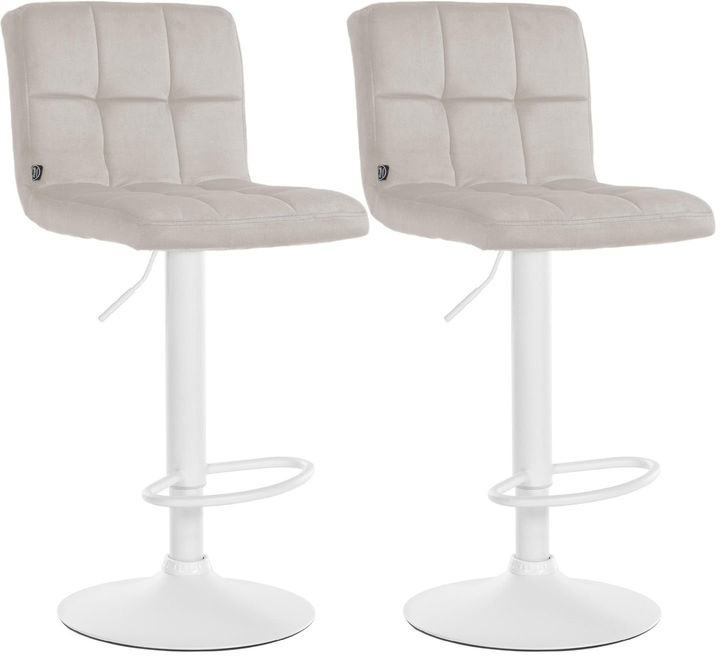 2er Set Barhocker Peru Samt | homemem39