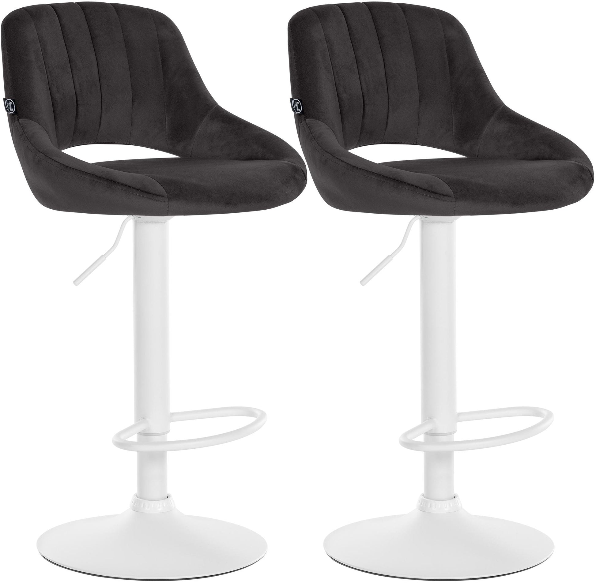 2er Set Barhocker Milet Samt | homemem39