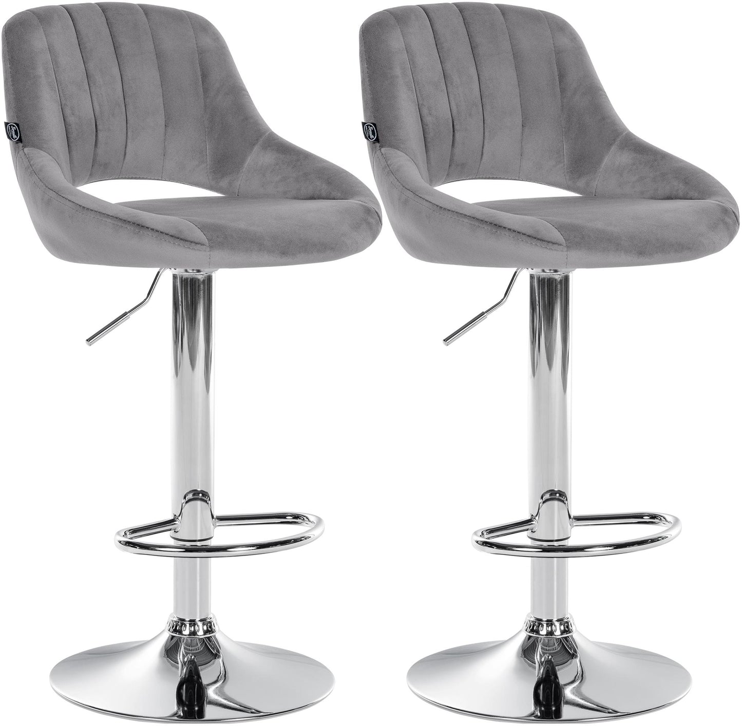 2er Set Barhocker Milet Samt