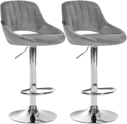 2er Set Barhocker Milet Samt