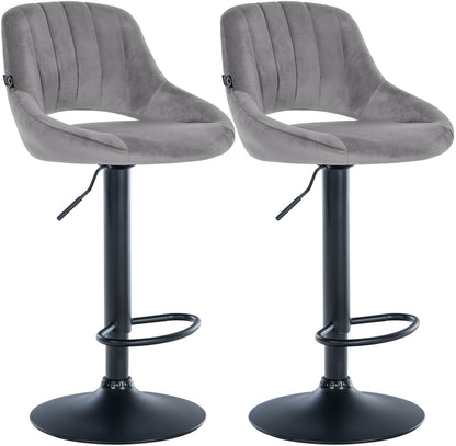 2er Set Barhocker Milet Samt