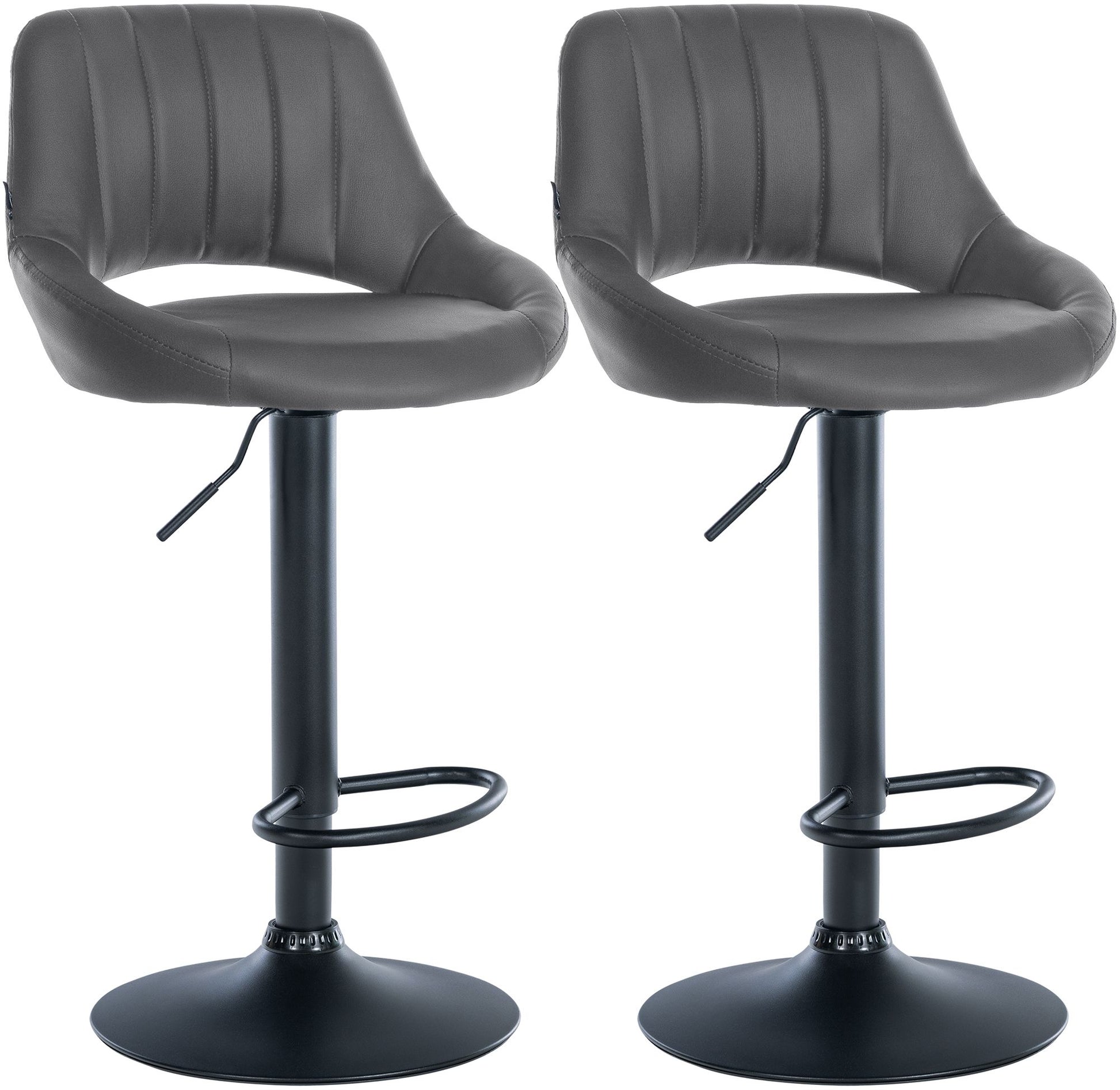 2er Set Barhocker Milet Kunstleder | homemem39