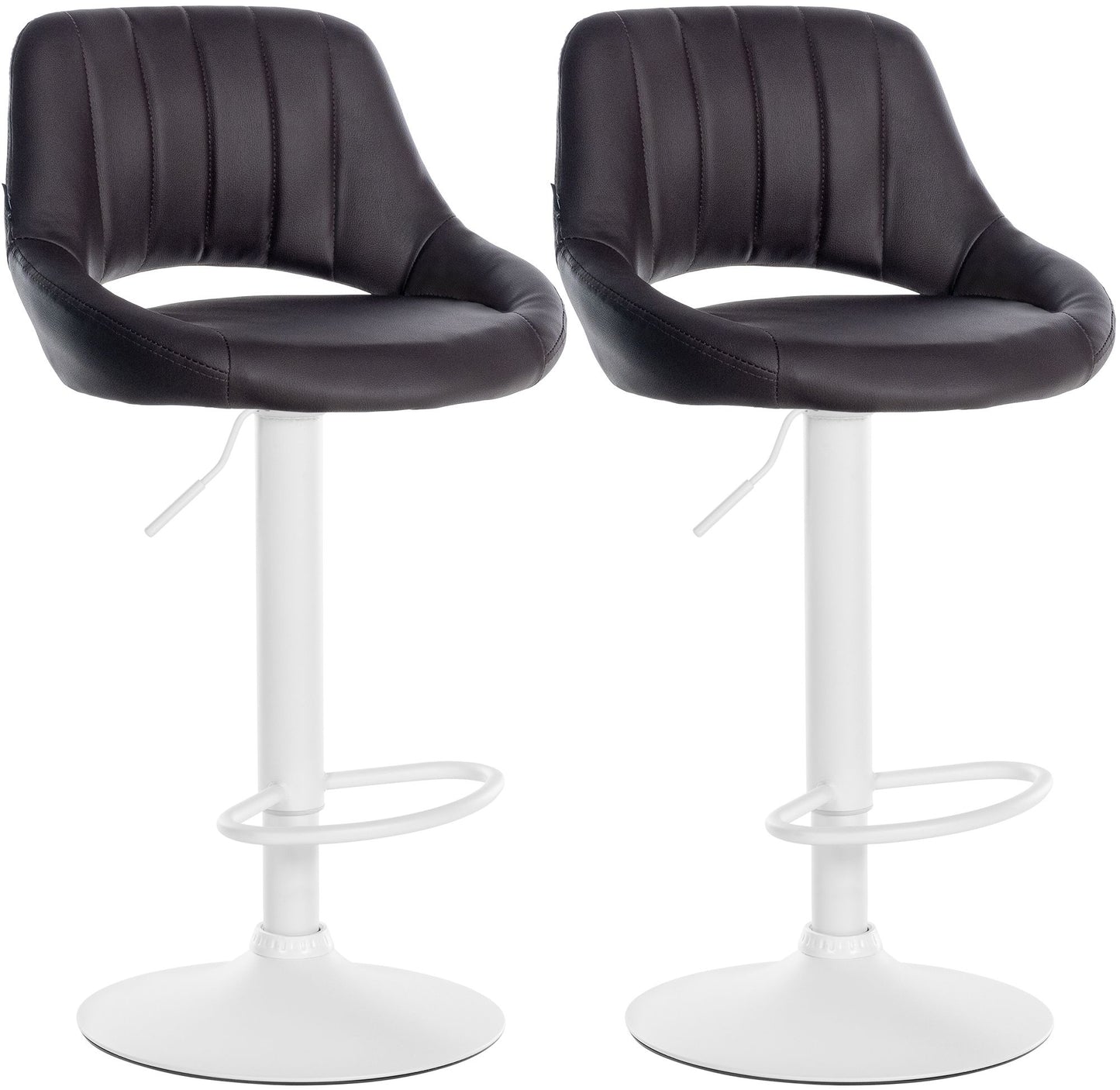 2er Set Barhocker Milet Kunstleder | homemem39