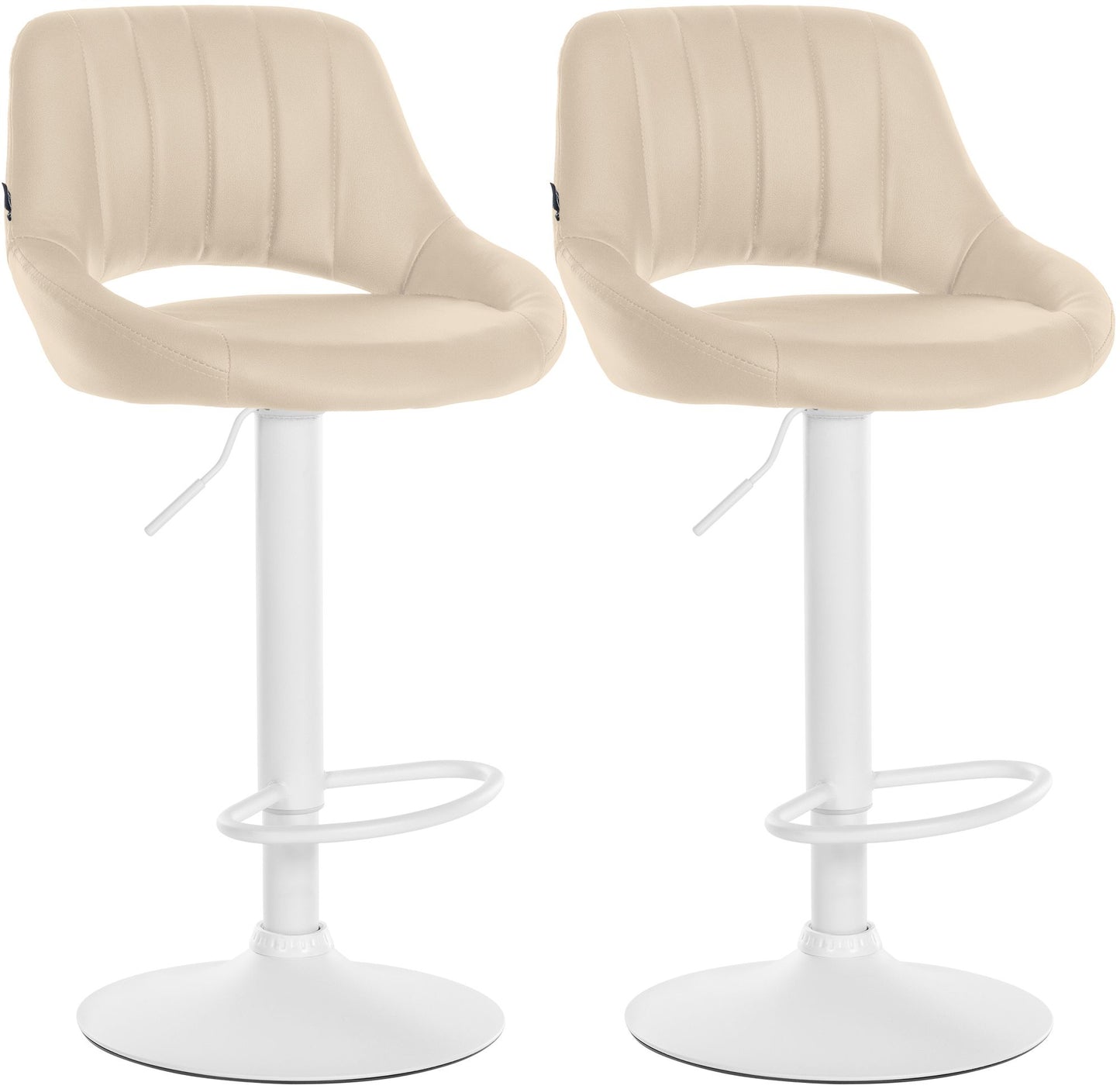 2er Set Barhocker Milet Kunstleder | homemem39