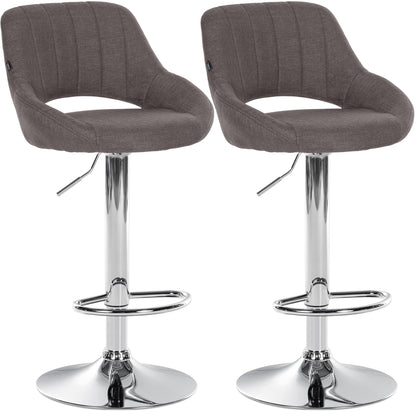 2er Set Barhocker Milet Stoff