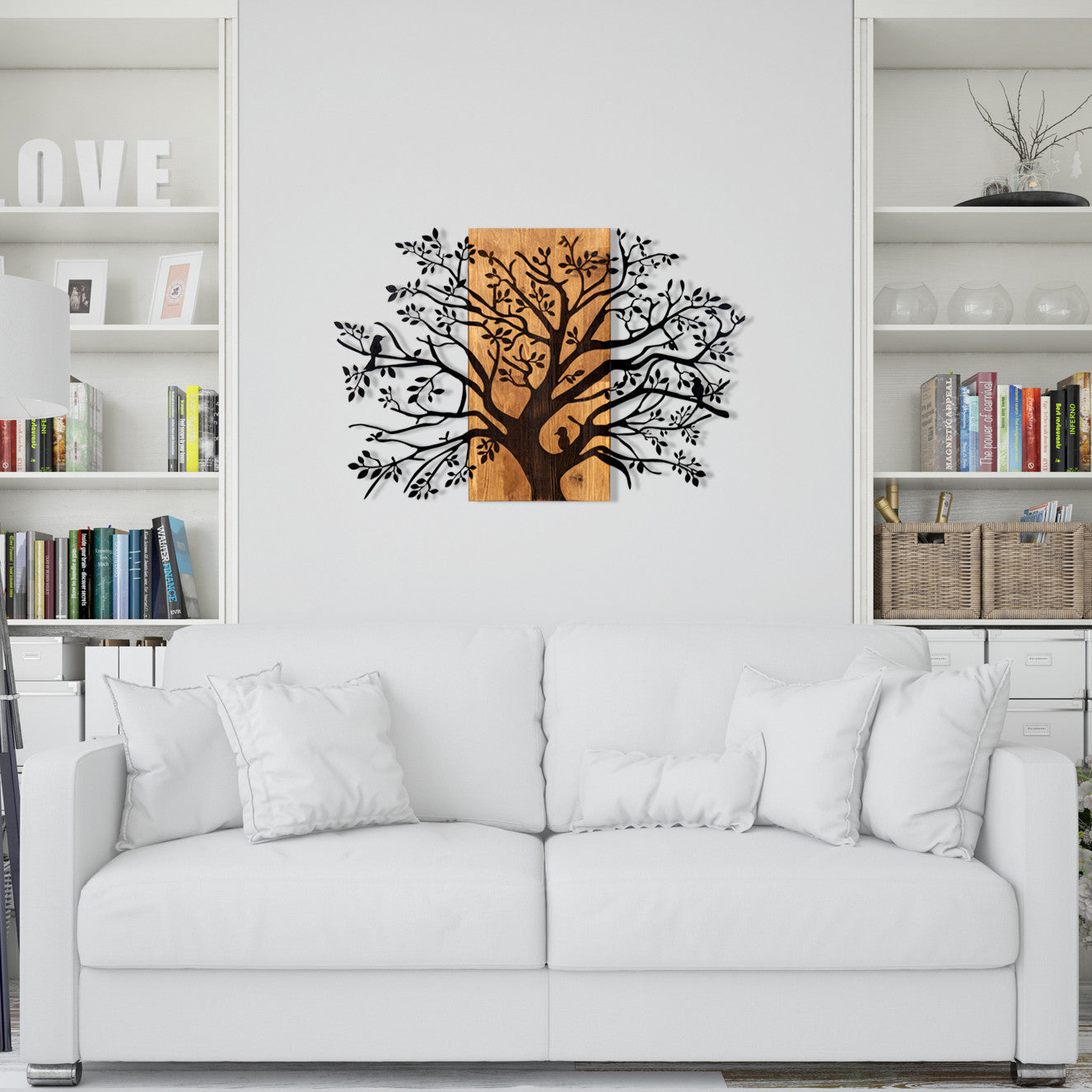 Accessorio Murale Decorativo in Legno