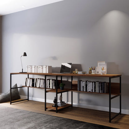 Scrivania da Studio in Finitura Noce Bianco