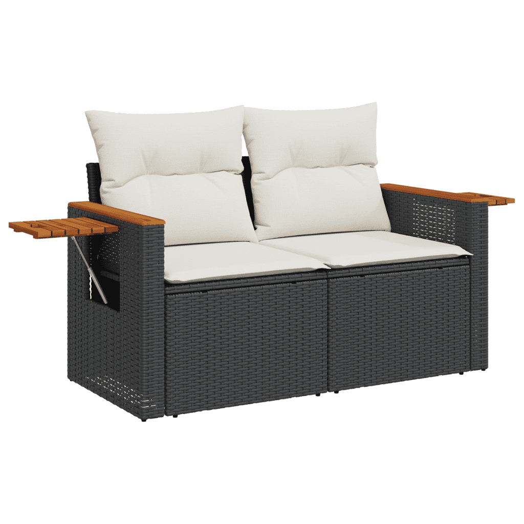 Patio Sofa Set 6-Posti Black and Cream | homemem39