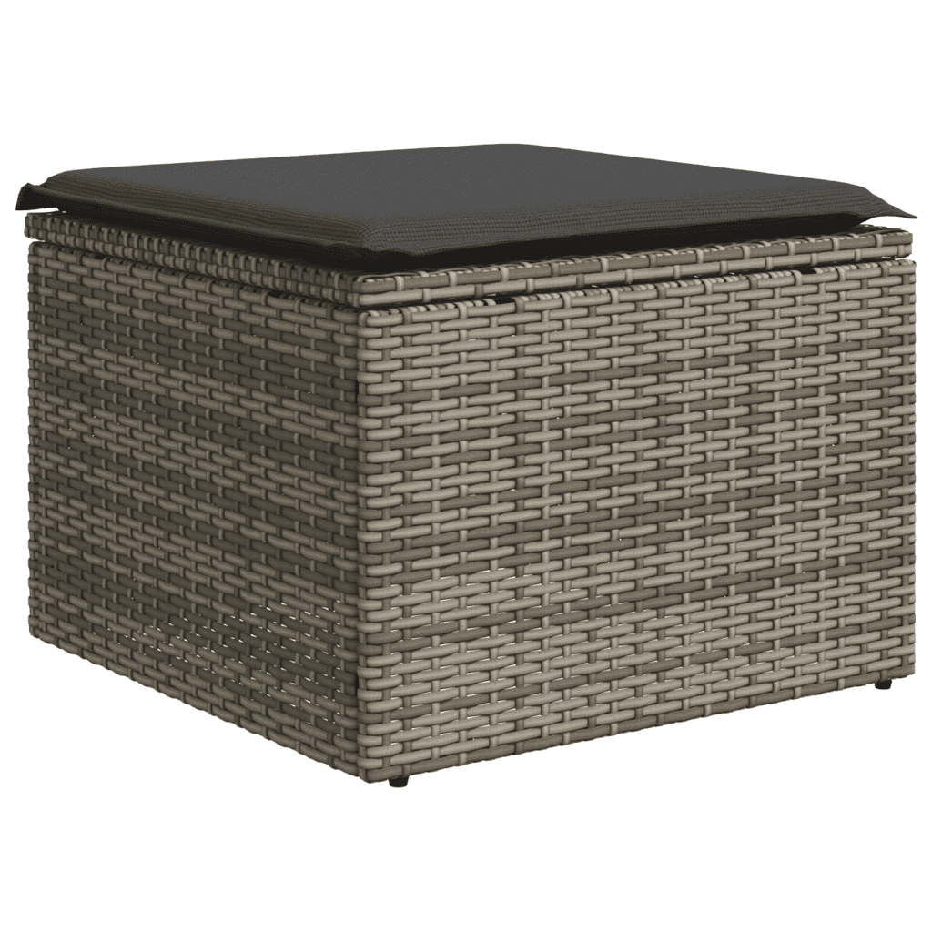 Set Divano da Giardino 8 pz con Cuscini Grigio in Polyrattan | homemem39