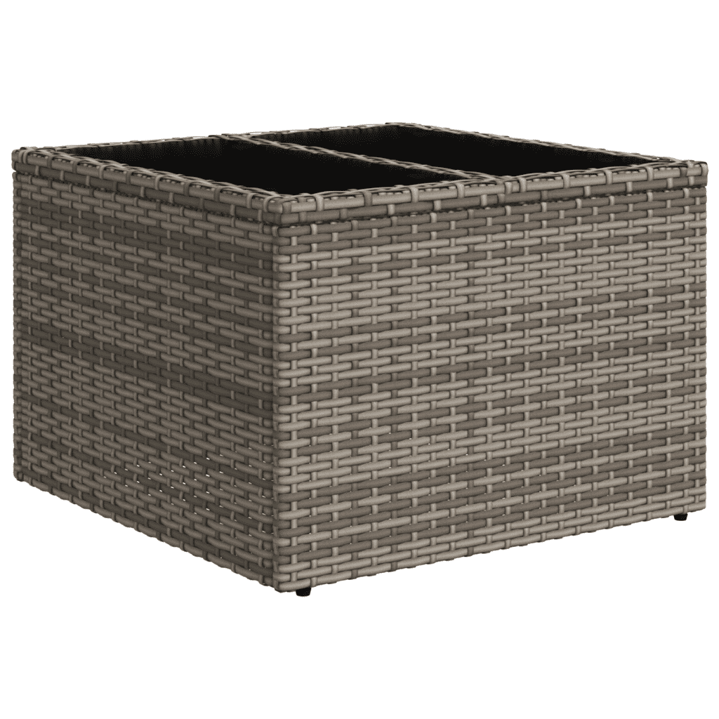 Set Divani da Giardino 13 pz con Cuscini Grigio in Polyrattan | homemem39