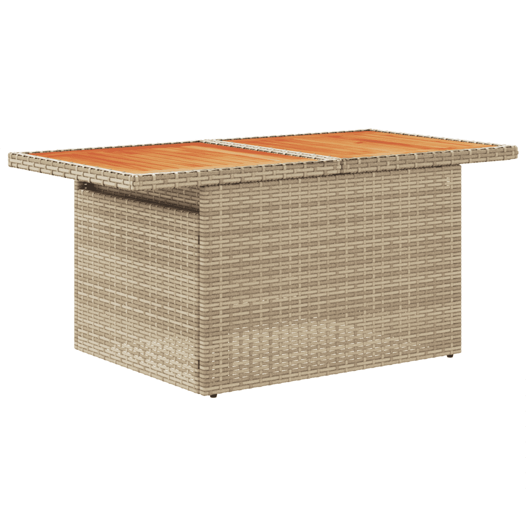 Set Divano da Giardino 6 pz con Cuscini Beige in Polyrattan | homemem39