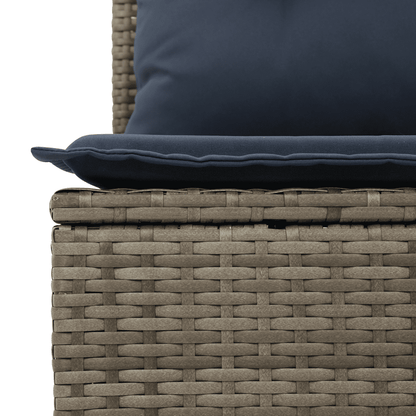 Set Divani da Giardino 11 pz con Cuscini in Polyrattan