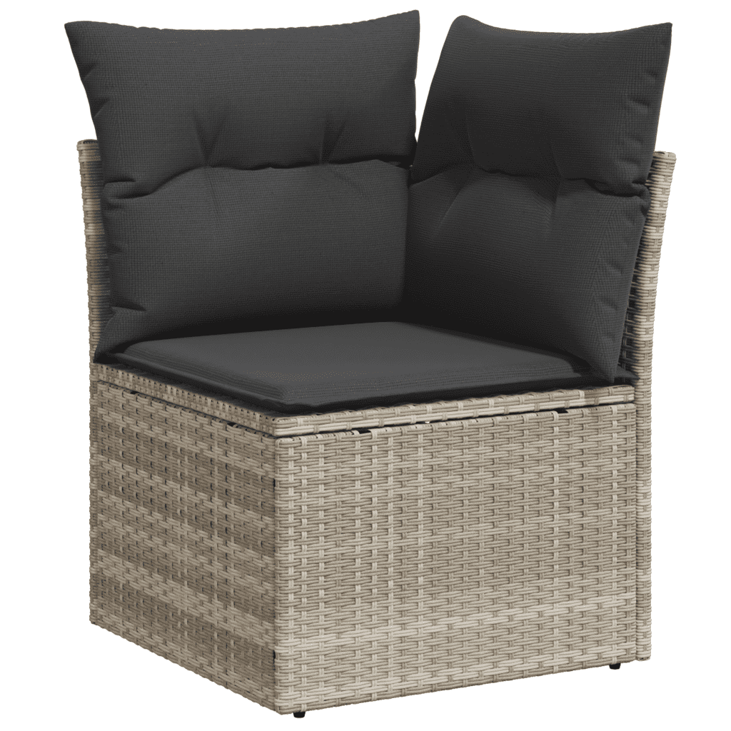 Set Divani da Giardino 14pz con Cuscini in Polyrattan
