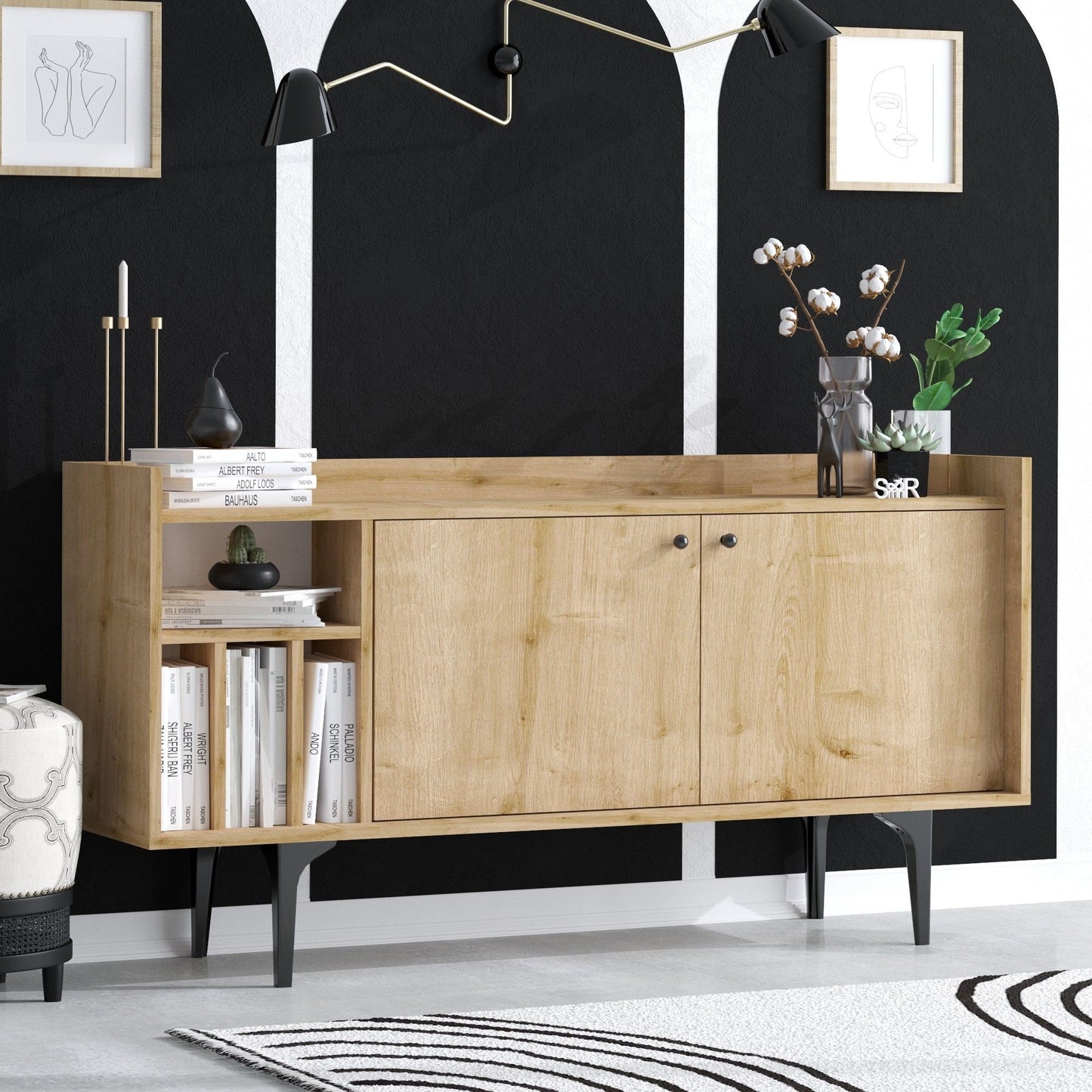 Console in Atlante Pine