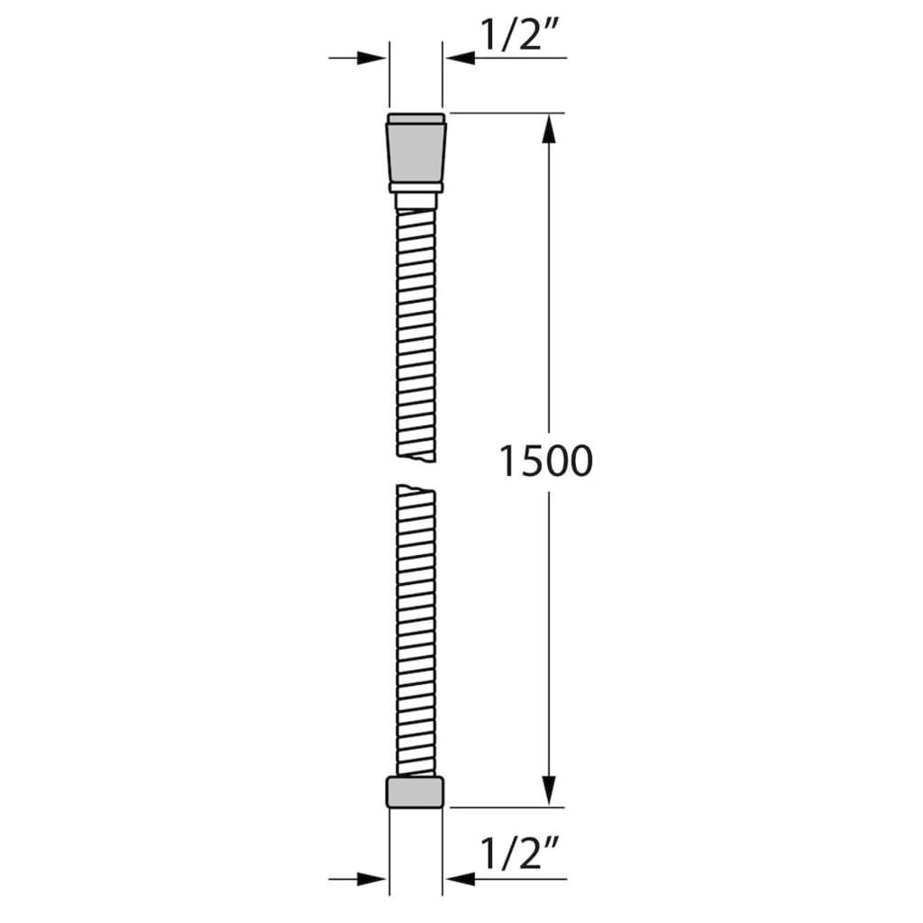 Tiger Tubo per Doccia Ultrahose 150 cm Cromo