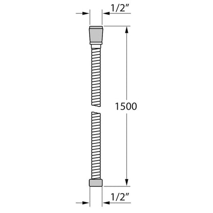 Tiger Tubo per Doccia Ultrahose 150 cm Cromo