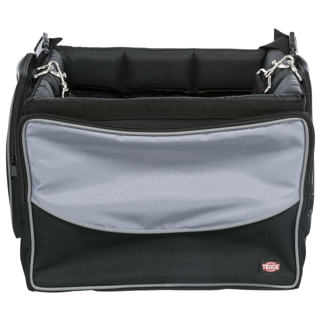 TRIXIE Cestino Anteriore Bici per Animali 41x26x26 cm Nero e Grigio - homemem39