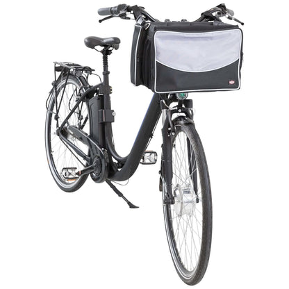 TRIXIE Cestino Anteriore Bici per Animali 41x26x26 cm Nero e Grigio - homemem39