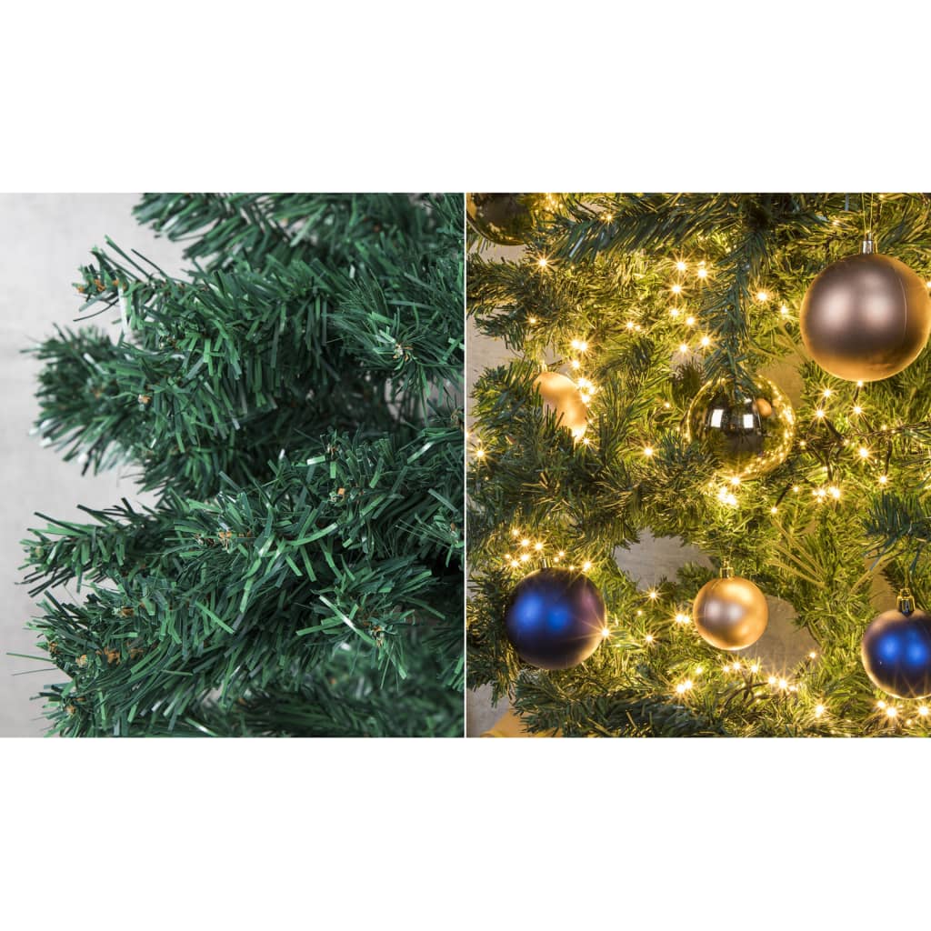 HI Albero di Natale con Supporto in Metallo Verde 180 cm