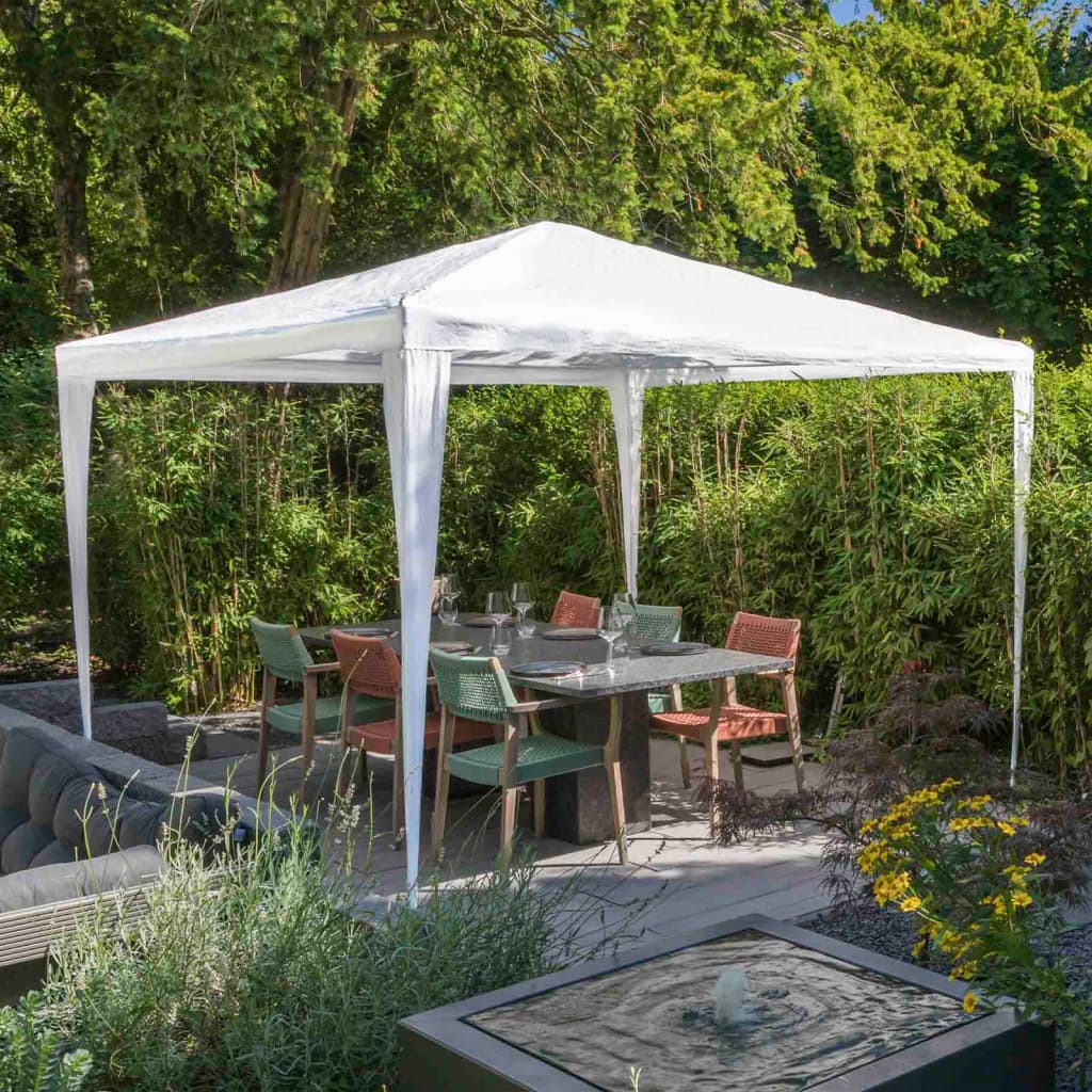 HI Gazebo 3x3 m Bianco - homemem39