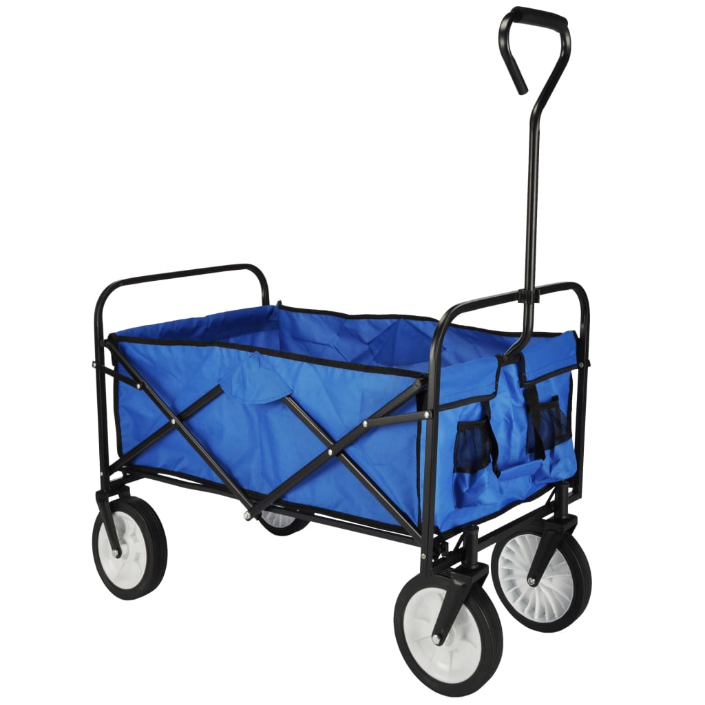 HI Carrello Pieghevole Blu 53,5x83x27 cm - homemem39