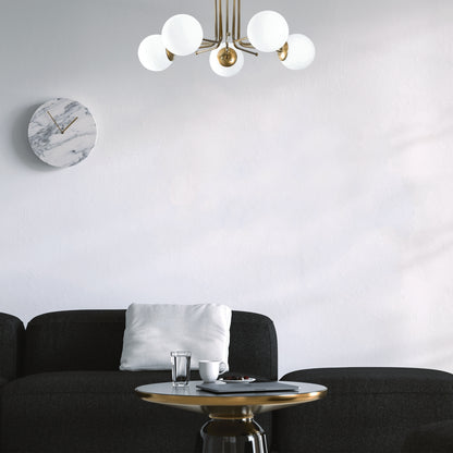 Lampadario Elegante in Metallo e Vetro
