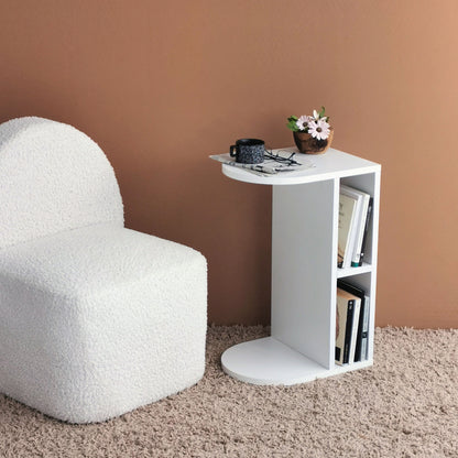 Tavolino Moderno in Particle Board Bianco