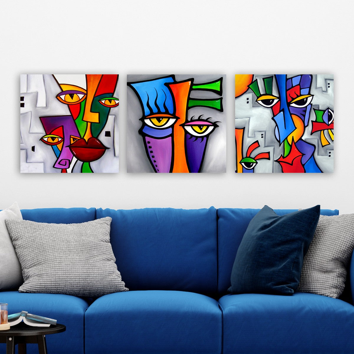 Pittura Decorativa su Tela (3 Pezzi)