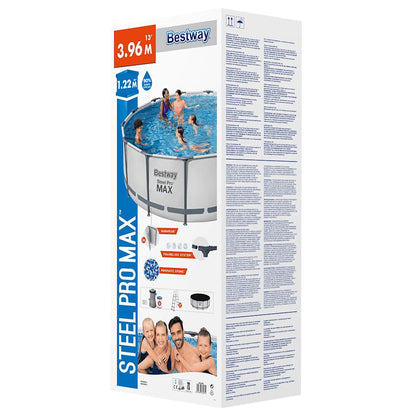 Steel Pro MAX Set Piscina Rotonda 396x122 cm