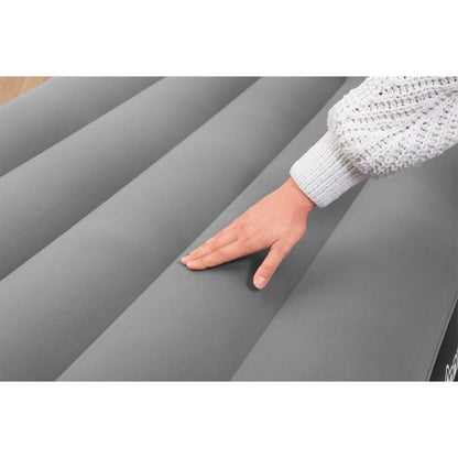 Materasso Gonfiabile Fioccato con Pompa Aria 191x97x46 cm | homemem39
