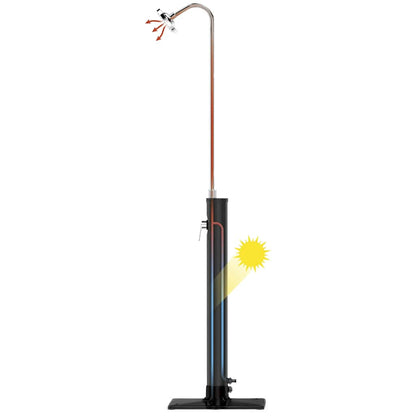 Doccia da Esterno Solar Flow Nera 8 L | homemem39