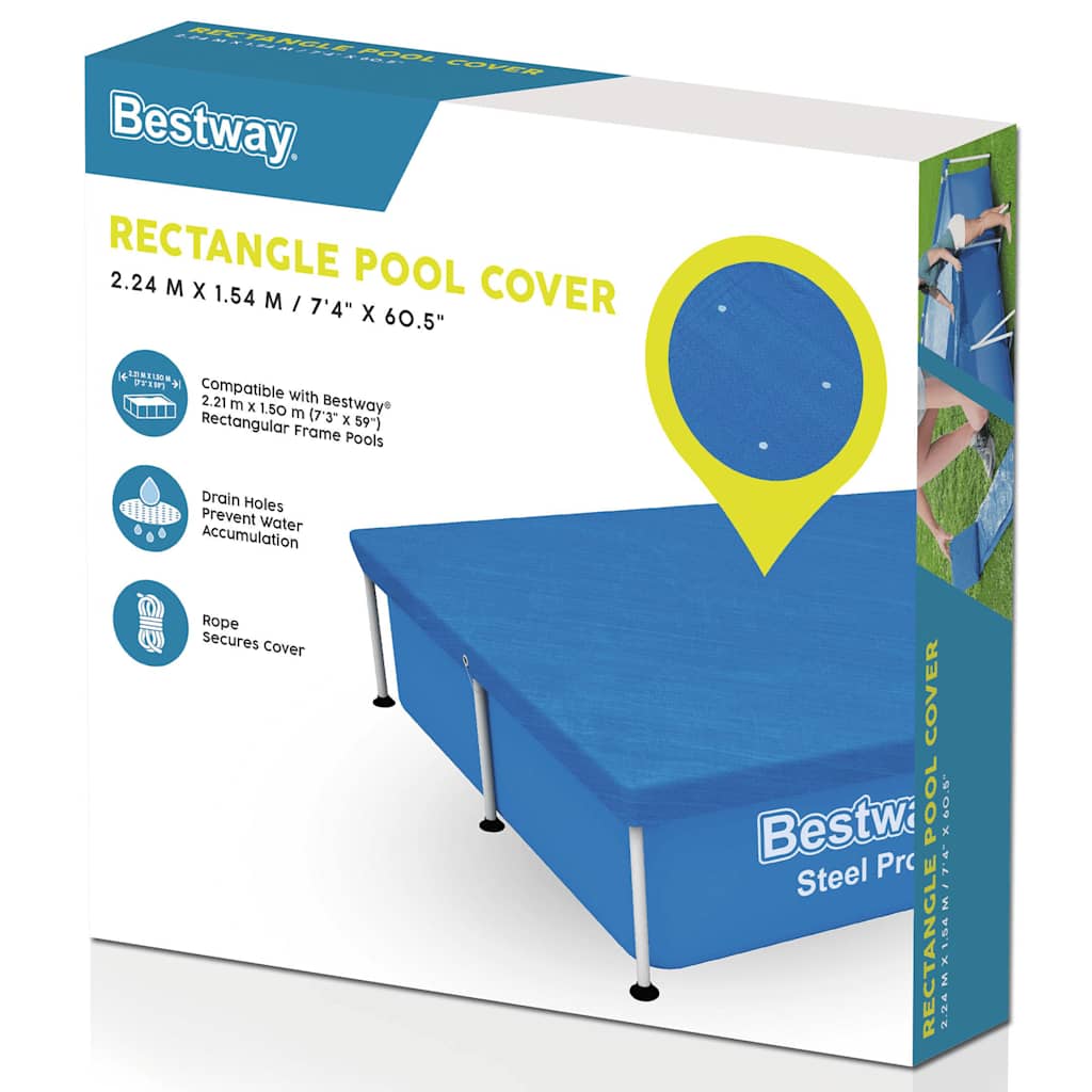 Copertura per Piscina Flowclear 221x150 cm