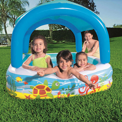 Piscina per Bambini con Tettoia 140x140x114 cm 52192