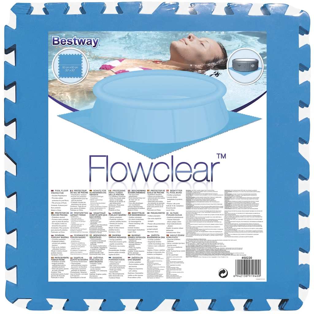 Protezioni per il Pavimento della Piscina 8 pz Blu 58220 | homemem39