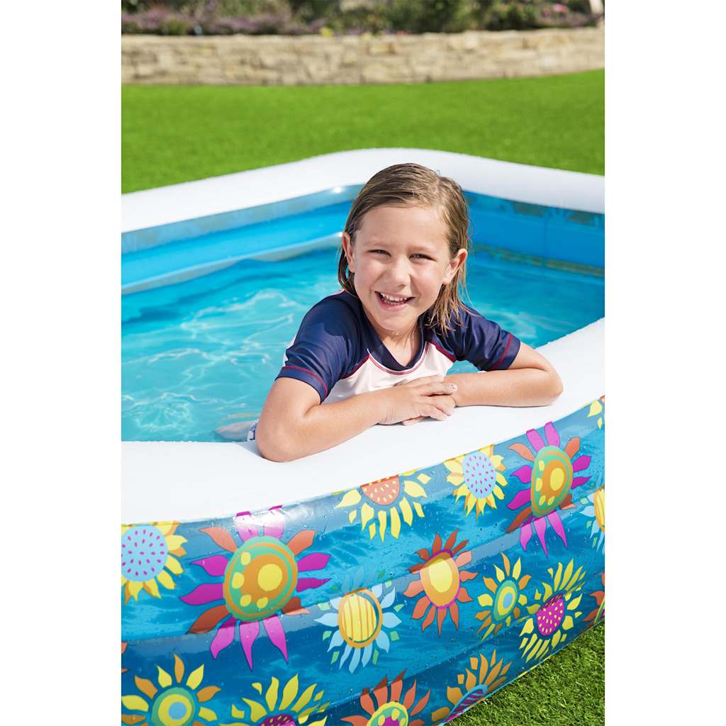 Piscina Gonfiabile per Bambini Blu 229x152x56 cm
